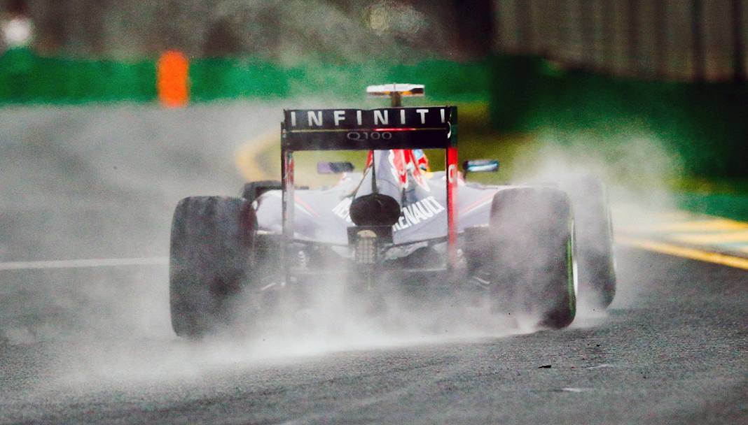 La Red Bull di Ricciardo in azione. Afp